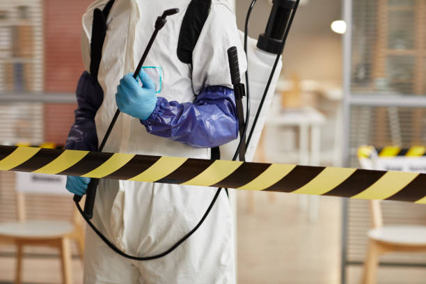 Professional Biohazard technician working in Grove City, FL
